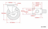 Omcan 46585 - Caster with Brake for Dish Cabinets and Worktable Cabinets