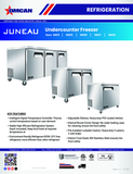 Omcan 58011 - Juneau 27″ One (1) Door Undercounter Freezer, 3.4 cu.ft. (95 L), Stainless Steel