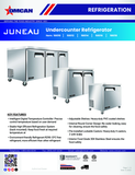 Omcan 58016 - Juneau 60″ Two (2) Door Undercounter Refrigerator, 8.9 cu.ft. (252 L), Stainless Steel
