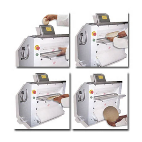 NEW - BakeMax - BMPS001 Commercial Countertop Heavy Duty 20 Inch Two Pass Pizza and Pie Dough Sheeter