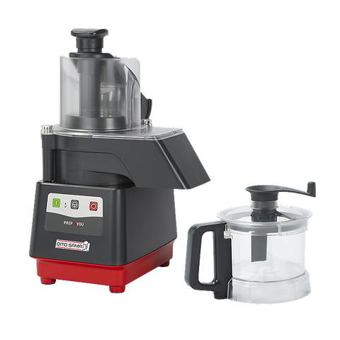 Dito Sama 602301 - Combined Cutter/Vegetable slicer Combined Vegetable Slicer/Cutter Mixer 2.7 quarts, copolyester - Single Speed - US plug - 4 discs+grid cleaner - EURODIB