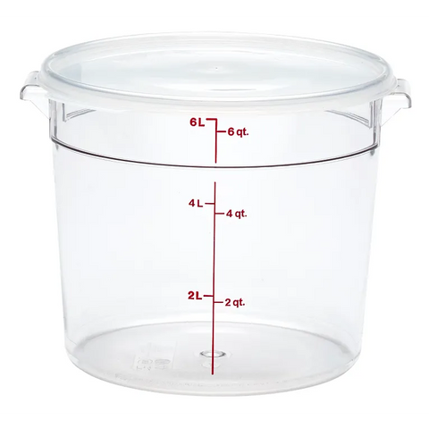 Cambro RFS6SCPP190 - Camwear® Rounds - Translucent Seal Lids