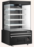 Omcan 48378 - 48” Four (4) Shelf Grab-and-Go Black Open Front Refrigerated Showcase, 19.77 cu.ft. (560 L), Black