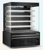 Omcan 48379 - 60” Four (4) Shelf Grab-and-Go Open Front Refrigerated Showcase, 33.90 cu.ft. (960 L), Black