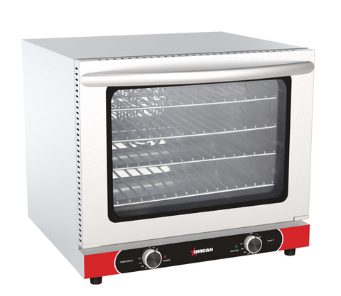 Omcan 45599 - Half Size Countertop Convection Oven with Manual Control, 2.33 cu.ft (66 L) – 220 V, 4500 W