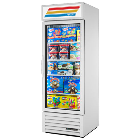 True GDM-23F-HC~TSL01 - 27" Single Swinging Glass Door Display Freezer