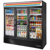 True GDM-72-HC~TSL01 - 78.2" Triple Swinging Glass Door Display Cooler