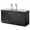 True TDD-3-HC - 69.2" Bar Cooler with Two Swinging Solid Doors and Two Beer Dispensers