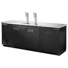True TDD-4-HC - 90.4" Bar Cooler with Three Swinging Solid Doors and Two Beer Dispensers
