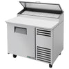 True TPP-AT-44-HC - 44.7" Refrigerated Pizza Prep Table with One Door and Alternate Top