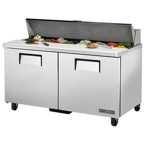 True TSSU-60-16-HC - 60" Refrigerated Prep Table with Two Doors