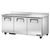 True TWT-72-HC - 72.4" Worktop Refrigerator with Three Doors