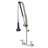 T&S Brass B-0133-CR-B8P - Wall-Mounted Pre-Rinse Assembly with 30" Pull-Down Hose