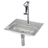 T&S Brass B-1230-12 - Water Station with 12" Pedestal Glass Filler & Drip Pan Assembly