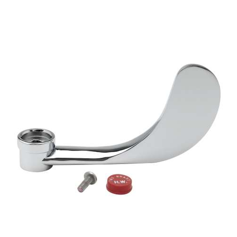 T&S Brass B-WH4H - 4" Wrist Action Handle, Red Index & Mounting Screw