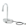 T&S Brass EC-3105-VF12 - Wall-Mounted Electronic Sensor Faucet - 4" Rigid Gooseneck Nozzle