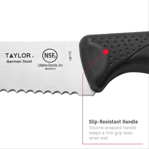 Taylor Precision 5248372 - 8" Professional Bread Knife - German Steel