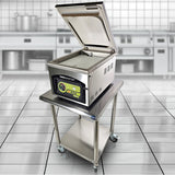 VacMaster Steel 20" X 24" 18-Gauge Stainless Steel Mobile Work Table
