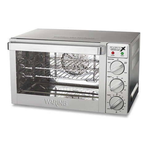 Waring Commercial WCO250X - Quarter Size Convection Oven with Roast, Broil, and Bake Functions - 3 Shelves