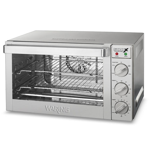 Waring Commercial WCO500X - Half Size Convection Oven with Roast, Broil, and Bake Functions - 4 Shelves
