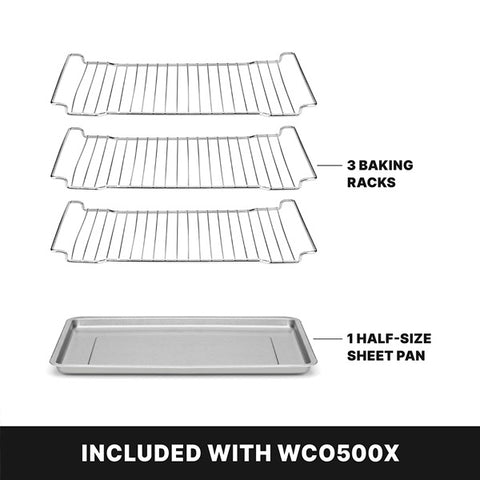 Waring Commercial WCO500X - Half Size Convection Oven with Roast, Broil, and Bake Functions - 4 Shelves