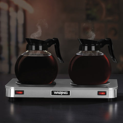 Waring Commercial WCW20 - Double Burner Coffee Warmer