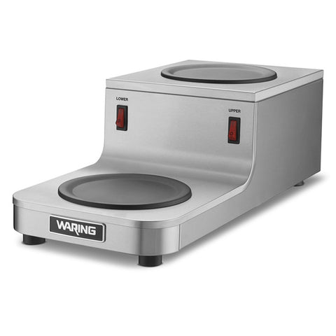 Waring Commercial WCW20R - Step Up Double Burner Coffee Warmer