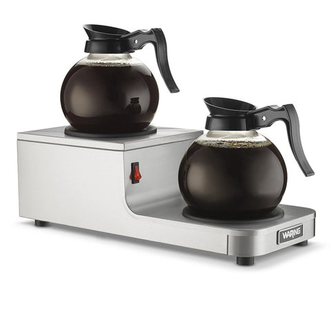 Waring Commercial WCW20R - Step Up Double Burner Coffee Warmer