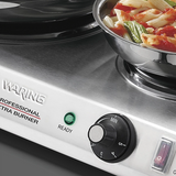 Waring Commercial WDB600 - Two Burner Electric Hot Plate - 120v, 1800w