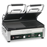 Waring Commercial WDG300 - 17" x 9" Panini Grill - Smooth Left, Grooved Right