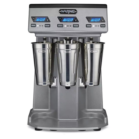 Waring Commercial WDM360TX - Triple Spindle Drink Mixer with Three Speeds & Timer