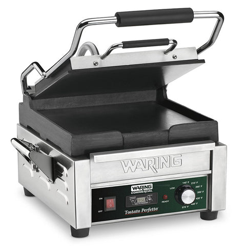 Waring Commercial WFG150 - 9" x 9" Smooth Panini Grill
