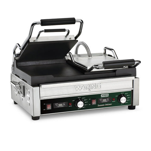 Waring Commercial WFG300 - 17" x 9" Smooth Double Panini Grill