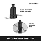 Waring Commercial WFP11SW - 2.5 Qt. Food Processor with Flat Lid - 3/4 HP