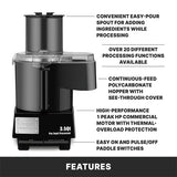 Waring Commercial WFP14SC - 3.5 Qt. Combination Food Processor - 1 HP