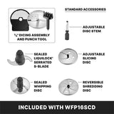 Waring Commercial WFP16SCD - 4 Qt. Combination Food Processor with Dicing - 2 HP