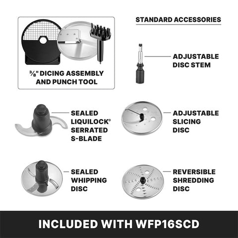 Waring Commercial WFP16SCD - 4 Qt. Combination Food Processor with Dicing - 2 HP