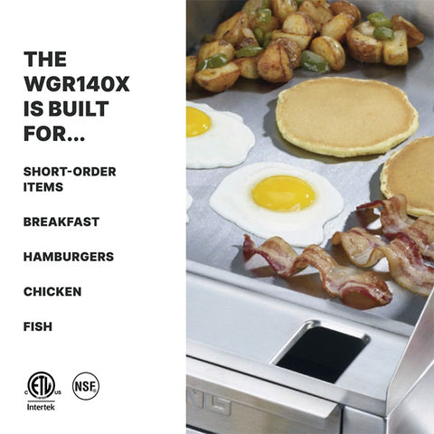 Waring Commercial WGR140X - 14" Electric Griddle - 120v, 1.8 kW