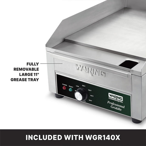 Waring Commercial WGR140X - 14" Electric Griddle - 120v, 1.8 kW