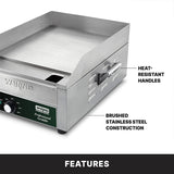 Waring Commercial WGR140X - 14" Electric Griddle - 120v, 1.8 kW