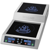 Waring Commercial WIH800 - 11" Commercial Double Induction Cooker with Step Up - 240v, 3600w