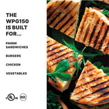 Waring Commercial WPG150 - 9.75" x 9.25" Grooved Panini Grill