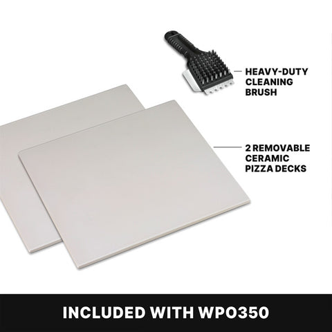 Waring Commercial WPO350 - Electric Countertop Pizza Double Deck Oven - 14" x 14" x 3.5" Deck