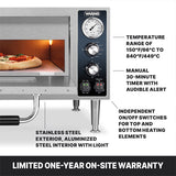 Waring Commercial WPO500 - Electric Countertop Pizza Deck Oven - 18" x 18" x 4" Deck