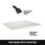 Waring Commercial WPO700 - Electric Double Deck Single Chamber Countertop Pizza Oven - 18" x 18" Decks