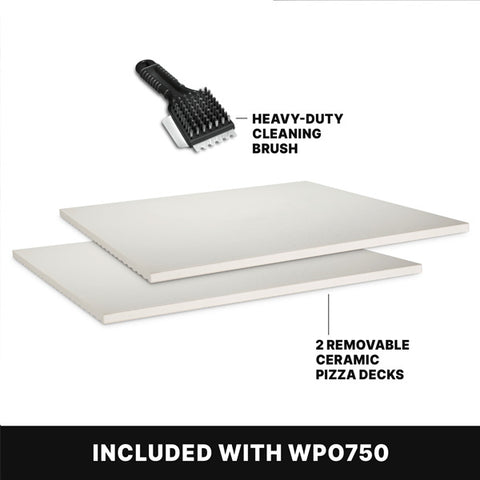 Waring Commercial WPO750 - Electric Double Deck Countertop Pizza Oven - 18" x 18" x 4" Decks