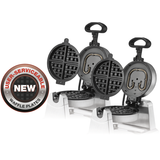 Waring Commercial WW250X2 - Double Belgian Waffle Maker - Rotary