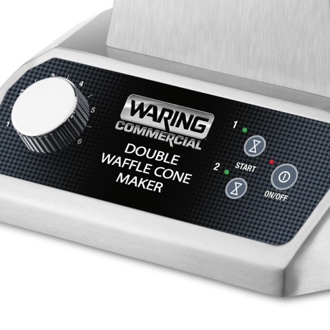Waring Commercial WWCM200 - Double Waffle Cone Maker - 120v, Rotary