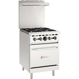 Wolf by Vulcan WX24-4B - 24" Commercial Gas Range with 4 Open Burners