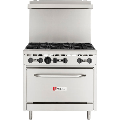 Wolf by Vulcan WX36-6B - 36" Commercial Gas Range with 6 Open Burners